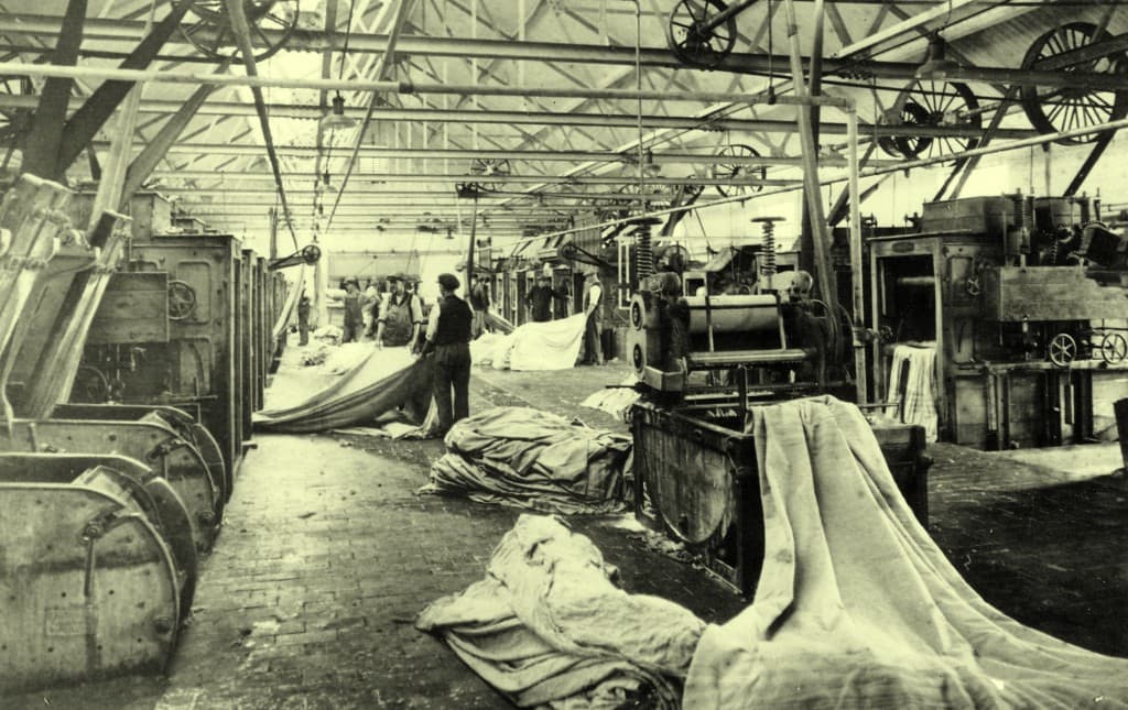 Photograph of Fulling operation at Early’s Mill
